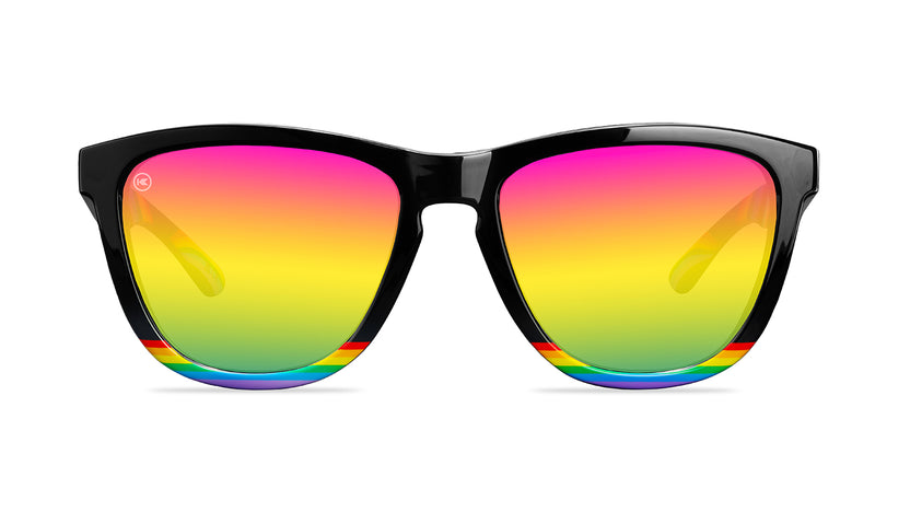 Shop Pride Black Vintage Mirrored Sunglasses for Men