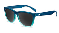 Blue Sunglasses with Polarized Black Smoke Lenses