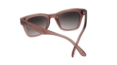 Sunglasses with Rose Latte Frames and Polarized Amber Gradient Lenses, Back
