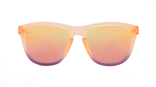 Sunglasses with Rose Quartz Frame and Polarized Rose Lenses, Back