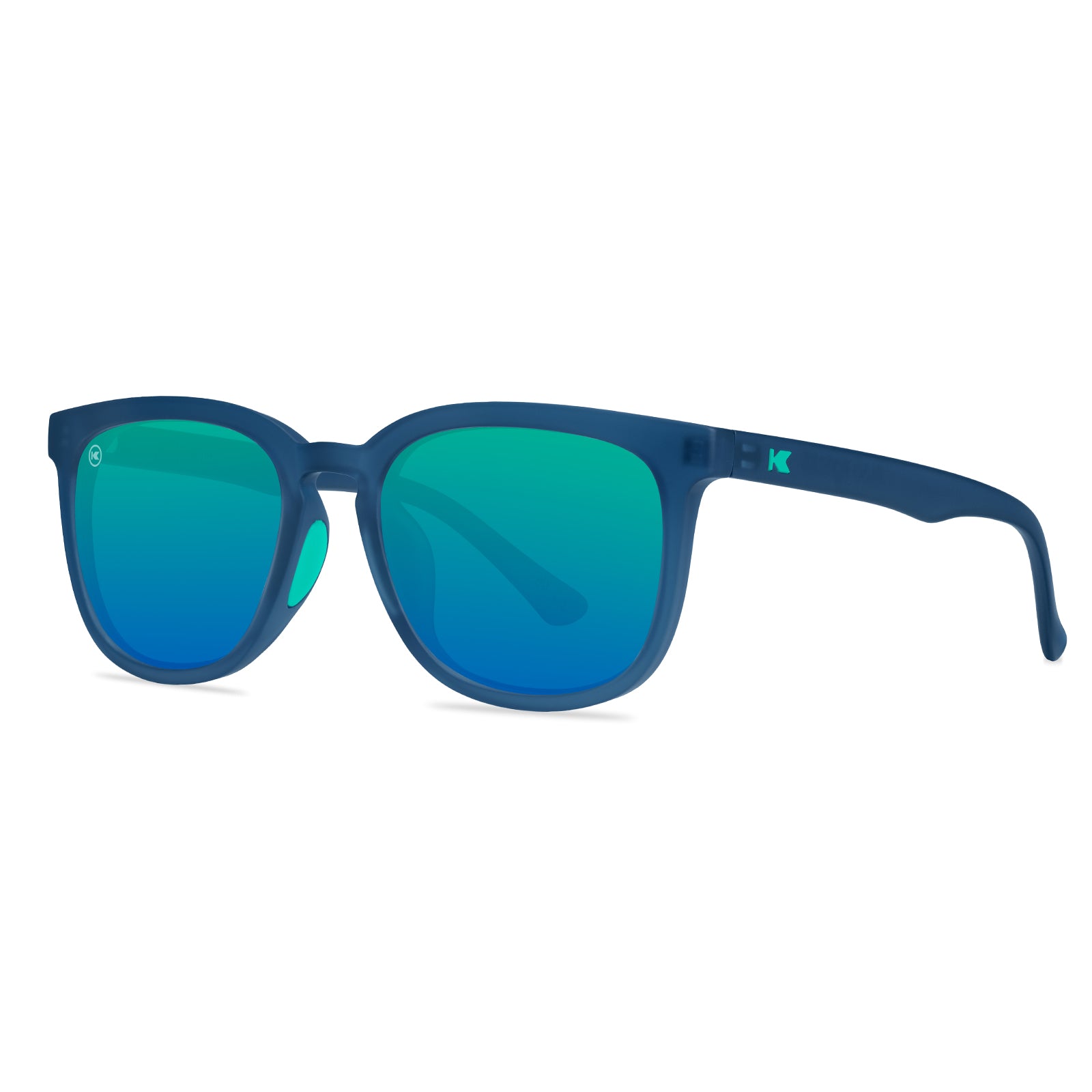 Rubberized Navy / Mint Paso Robles Sport Sunglasses, Threequarter