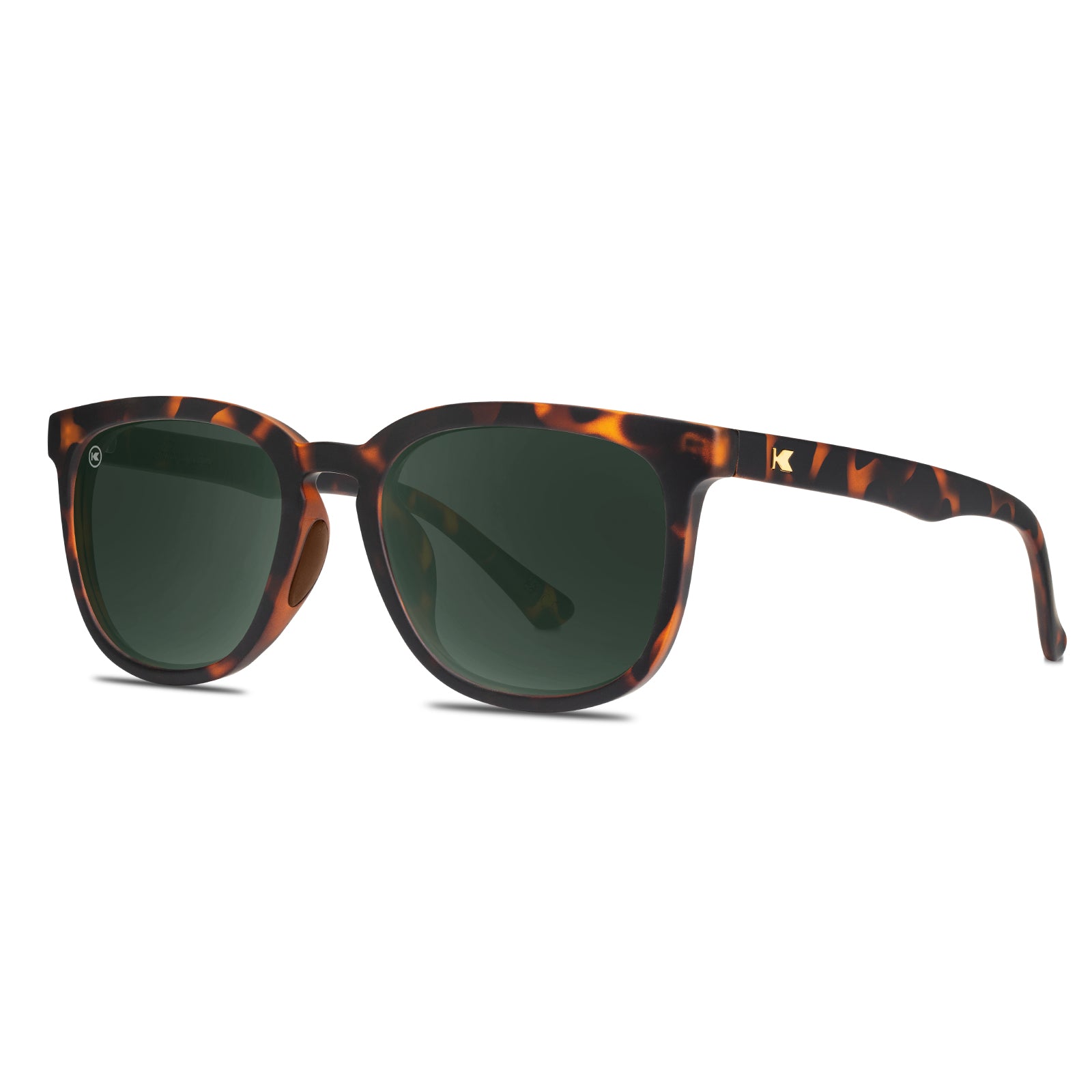 Rubberized Tortoise / Aviator Green Paso Robles Sport Sunglasses, Threequarter