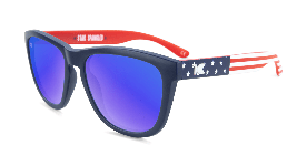 American Flag sunglasses with blue lenses
