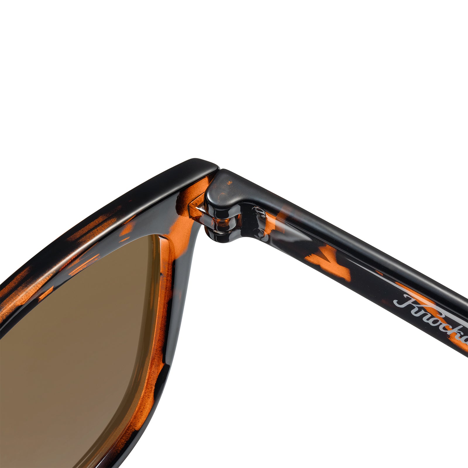 Glossy Tortoise Shell / Amber Classics Sunglasses, Hinge