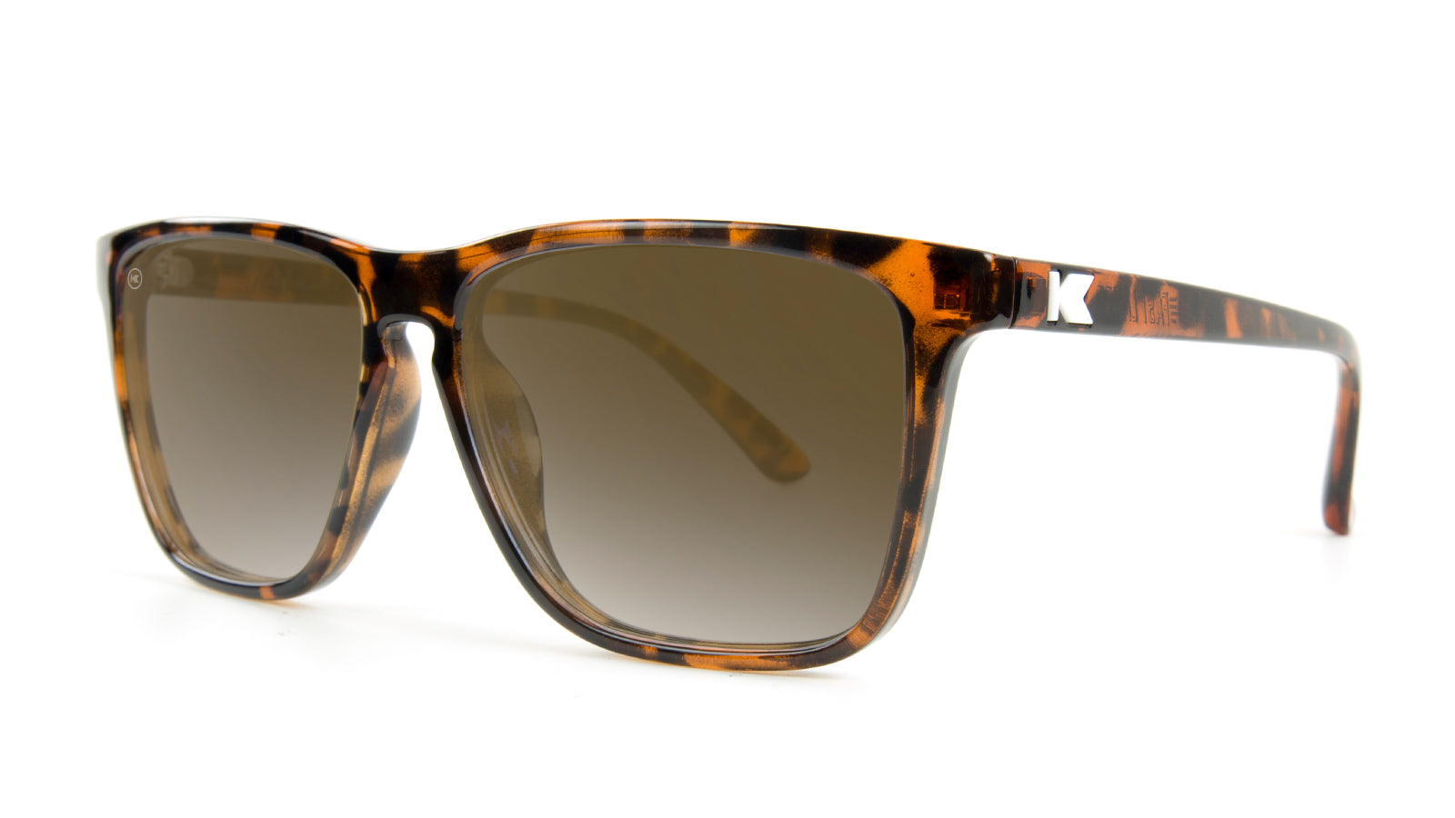 Glossy Tortoise Shell / Amber Fast Lanes Sunglasses, Threequarter
