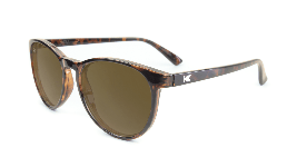 Glossy amber tortoise sunglasses with round amber lenses