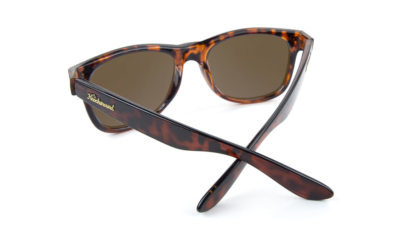 Fort Knocks Sunglasses with Tortoise Shell Frames and Brown Amber Lenses, Back