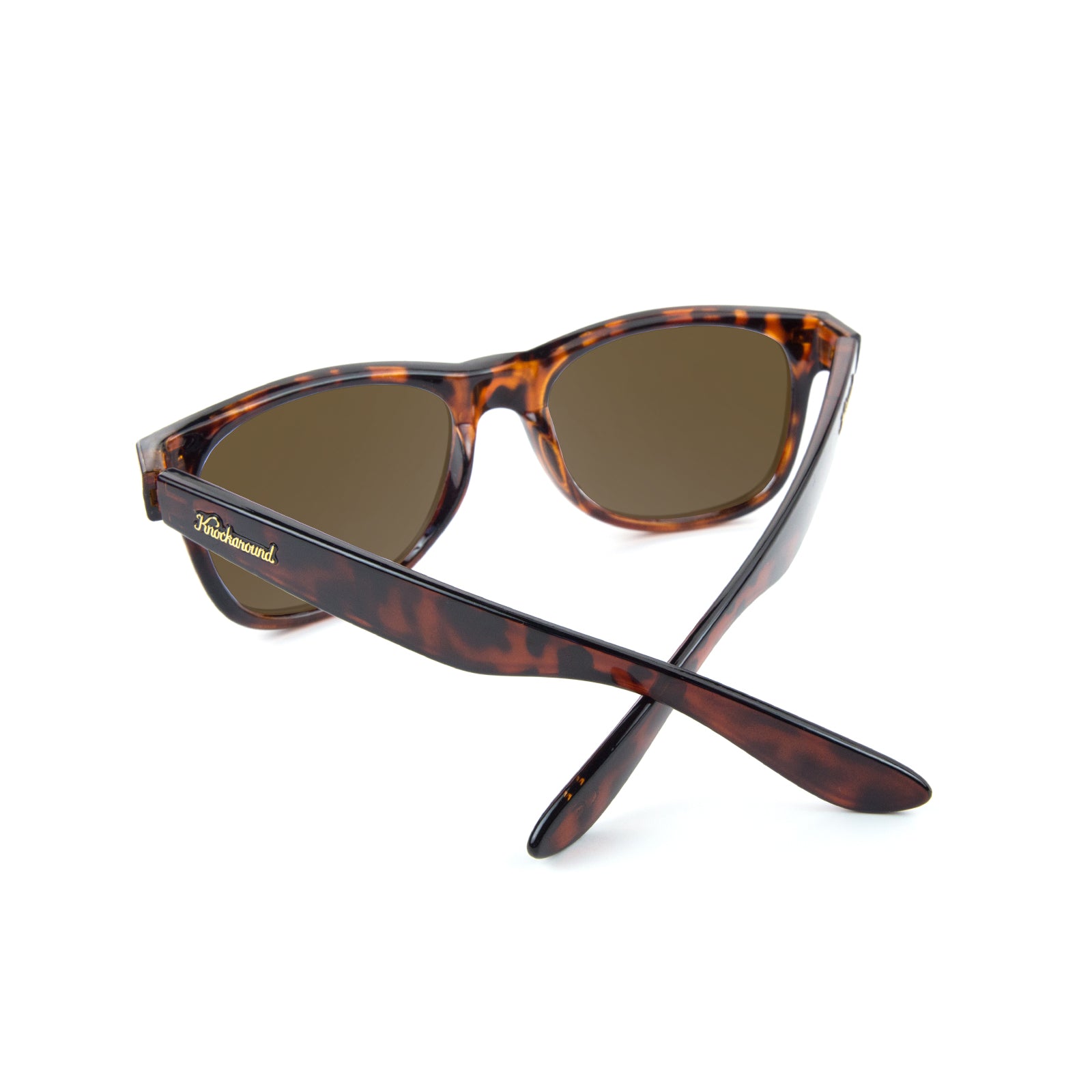 Glossy Tortoise Shell / Amber Fort Knocks Sunglasses, Back