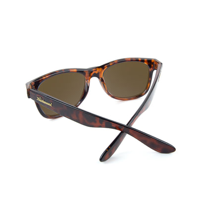Glossy Tortoise Shell / Amber Fort Knocks Sunglasses, Back