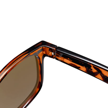 Glossy Tortoise Shell / Amber Fort Knocks Sunglasses, Hinge