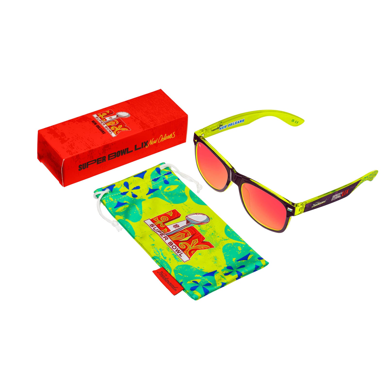 Knockaround x NFL Super Bowl LIX Fort Knocks Sunglasses, Set
