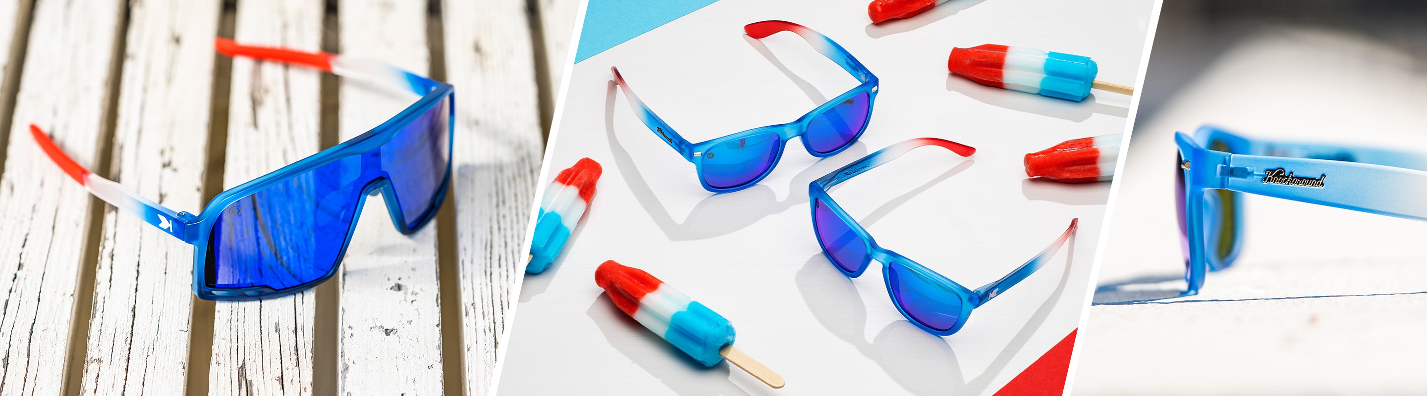 Red, White, and Blue Sunglasses - Knockaround.com