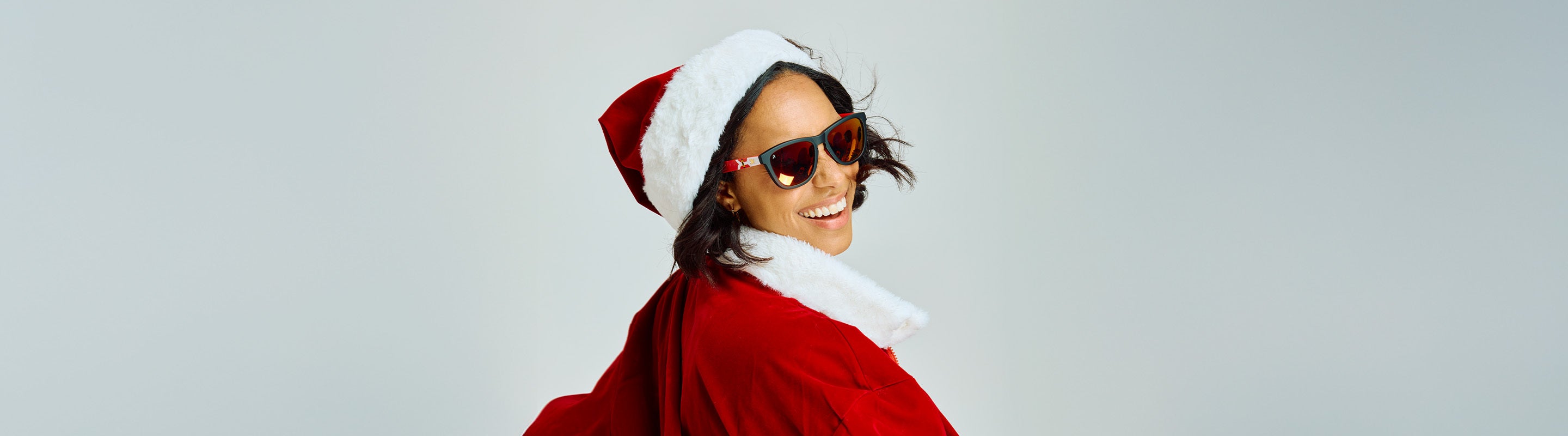 Women wearing Santa Claus Premiums Sport Sunglasses