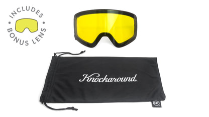 Knockaround Snow Goggles, Hot Tamale, Bonus Lens