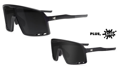 Black on Black Campeones and Black on Black Kids Campeones Sunglasses Bundle, Main