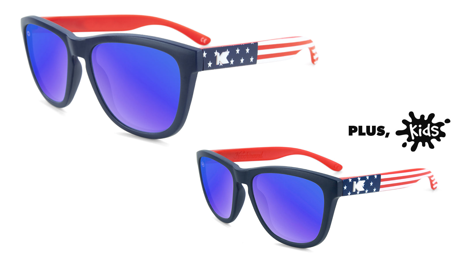 Star Spangled Premiums Sunglasses and Star Spangled Kids Premiums Sunglasses Bundle, Main