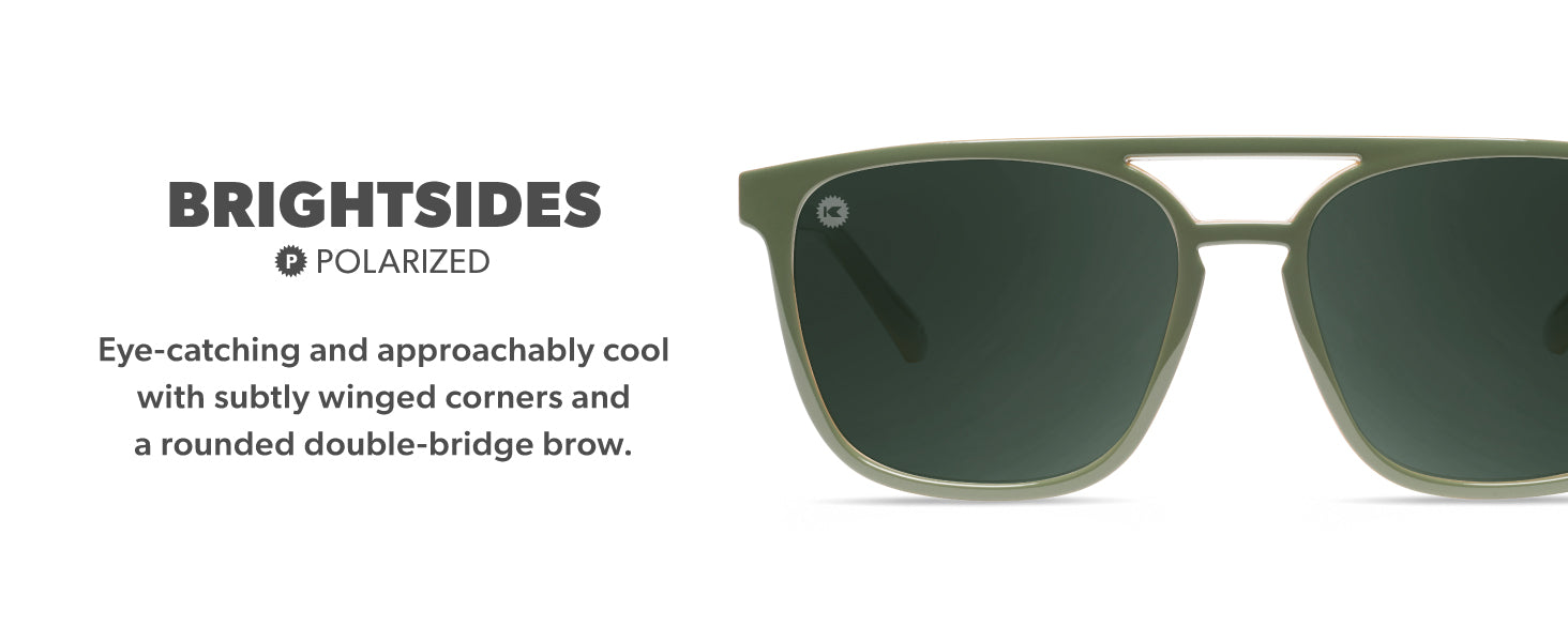 sun☀️ Brightsides Square Polarized Sunglasses UV400 | Knockaround Sunglasses