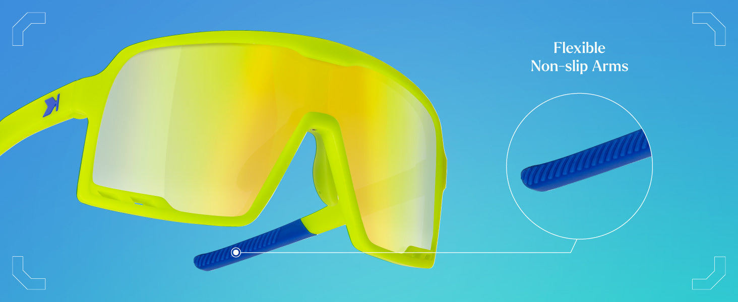 Kids Campeones Frame Features: Flexible Non-slip Arms