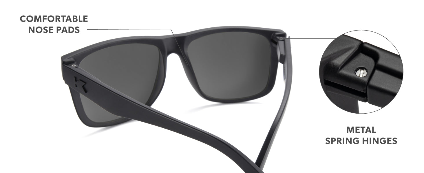 Torrey Pines Frame Features: Comfortable Nose Pads Metal Spring Hinges