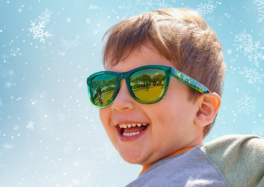 Gift Guide For Kids: Child wearing Teenage Mutant Ninja Turtles Kids Premiums sunglasses