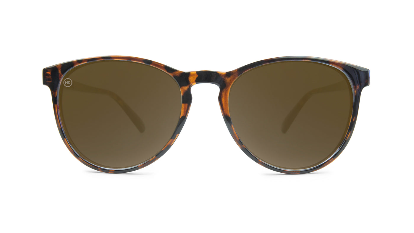 Mai Tais Sunglasses with Glossy Tortoise Shell and Brown Amber Lenses, Front