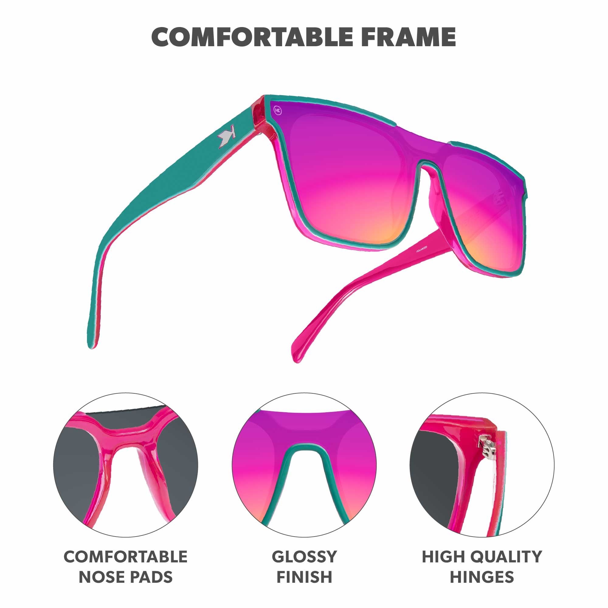 Miami Afters Sunglasses, Frames Features