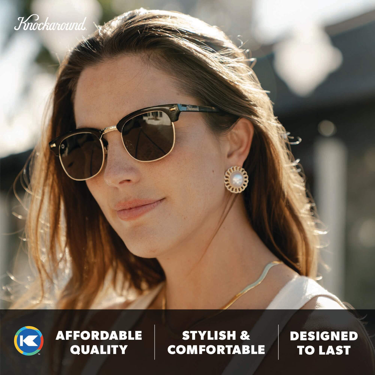 goggles stylish Brooklines Round Sunglasses Lightweight UV400 Scott Speedster Gravel 30 Halbfinger Frame-Lens:Black White (Smoke Lens) All Polarized Glare