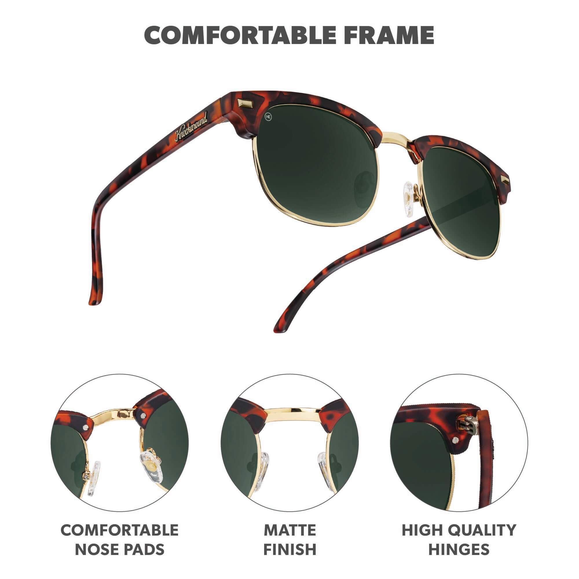 Brooklines Round Sunglasses Lightweight UV400 | Knockaround Sunglasses