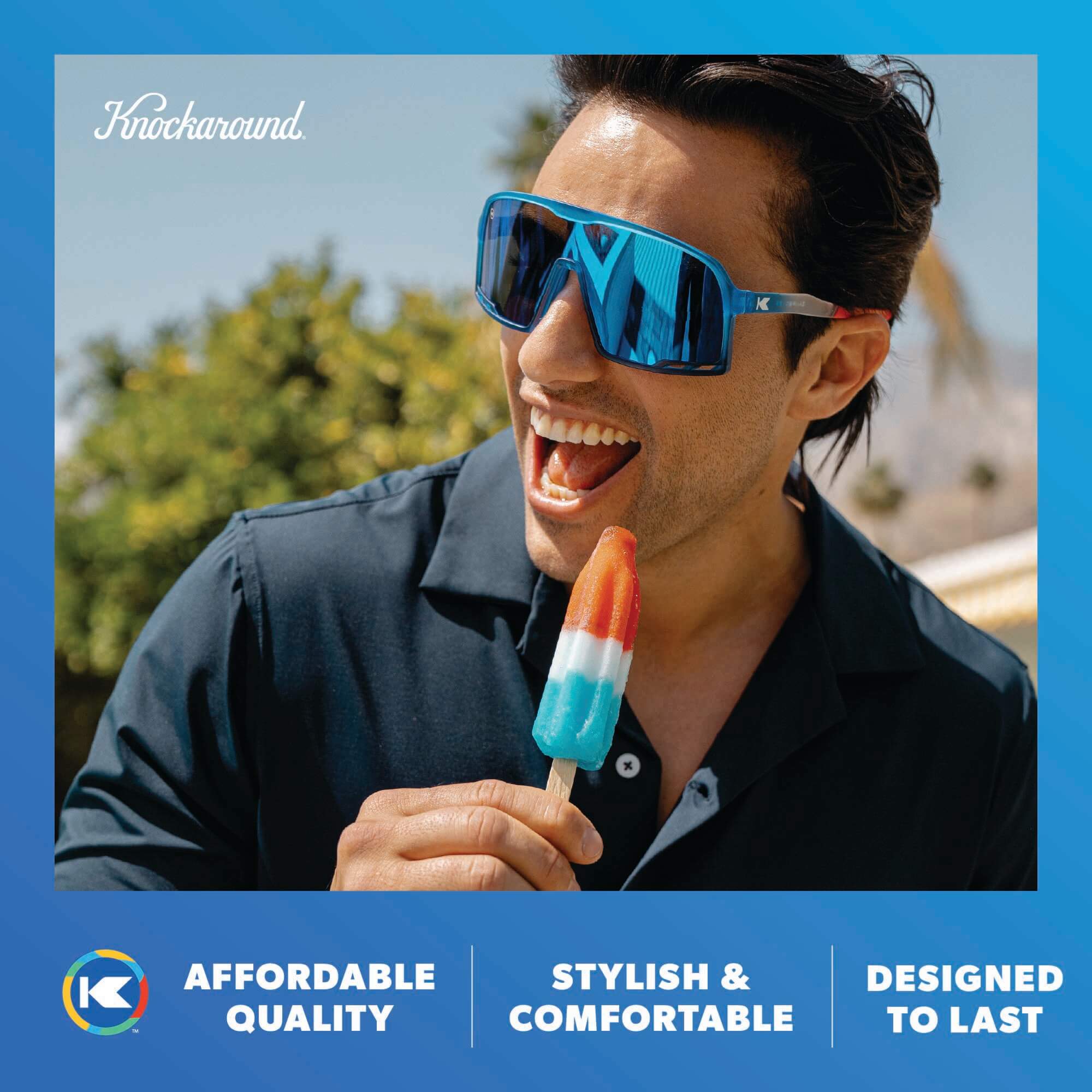 Campeones Wraparound Sport Non-Polarized Sunglasses | Knockaround