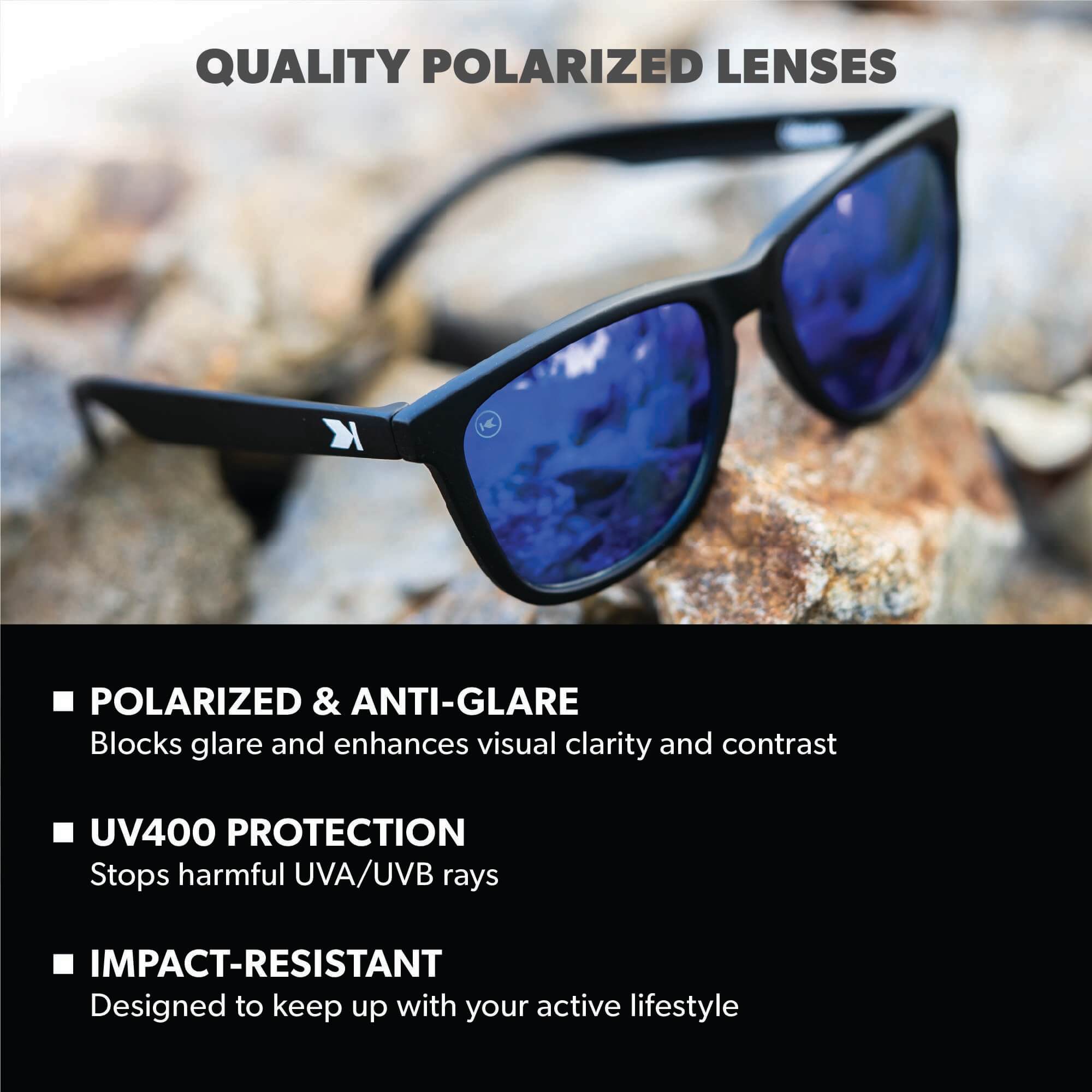 Black / Moonshine Classics Sunglasses, Lens Features