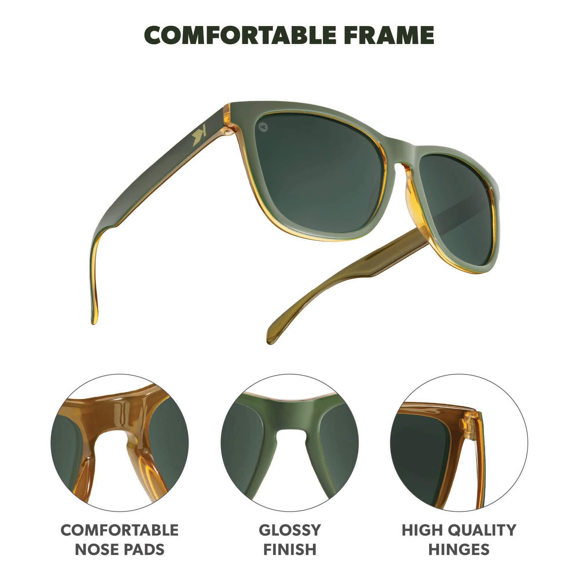 Coyote Calls Classics Sunglasses, Frame Features