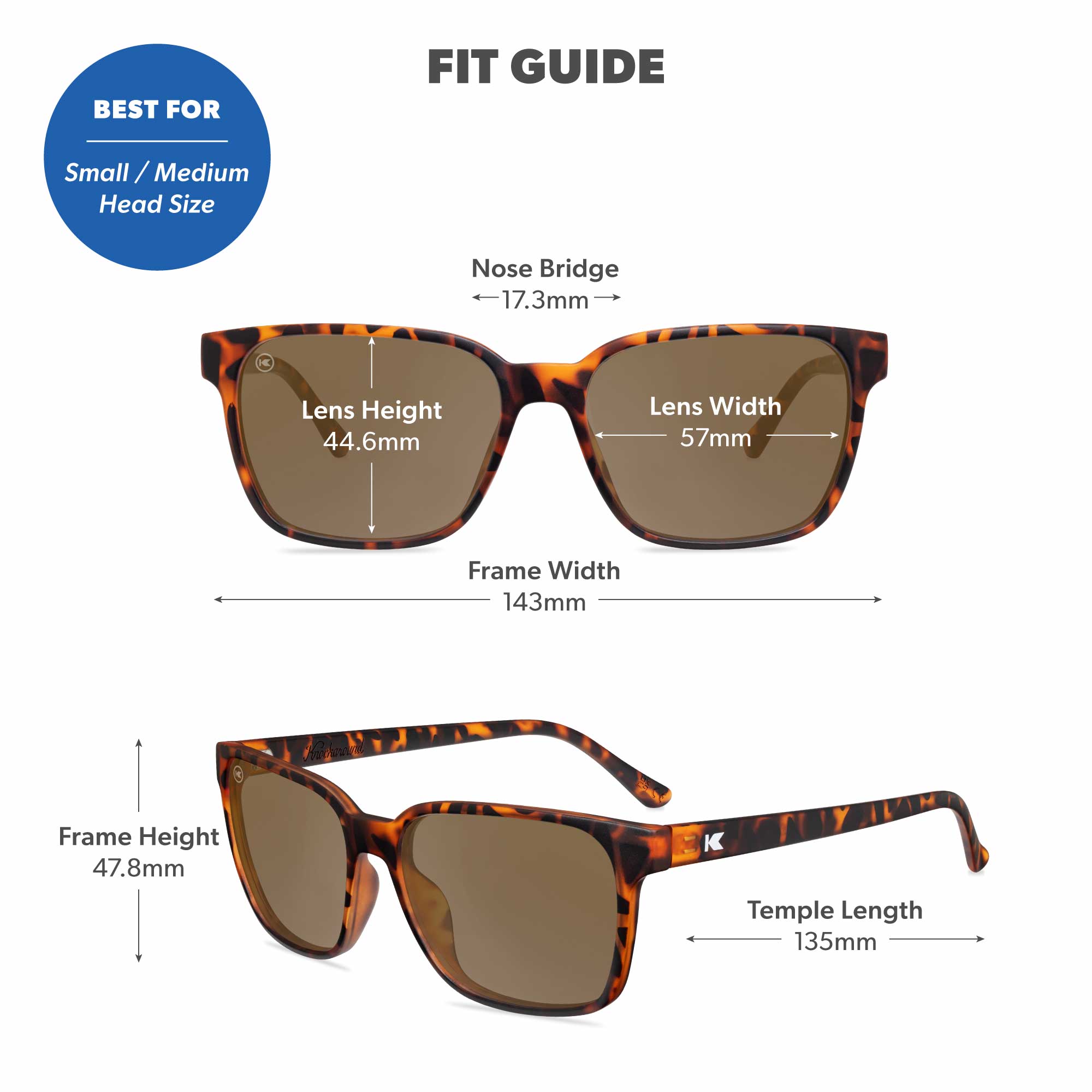 Day Trips Square Sunglasses Polarized UV400 | Knockaround Sunglasses
