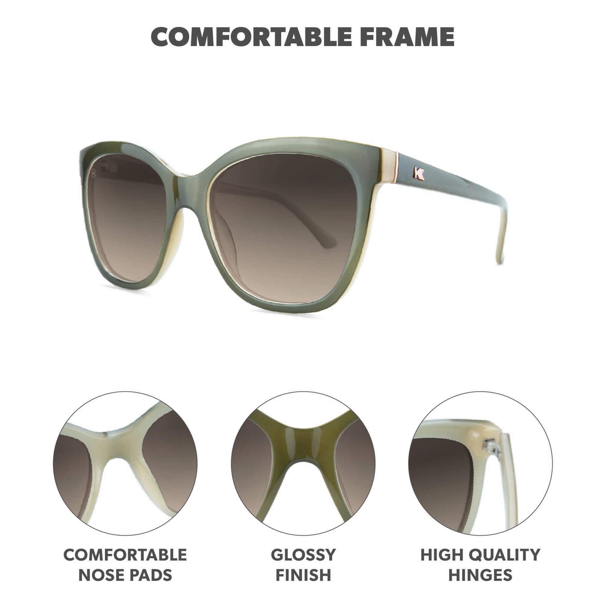 Coastal Dunes Deja Views Sunglasses, Frame Features