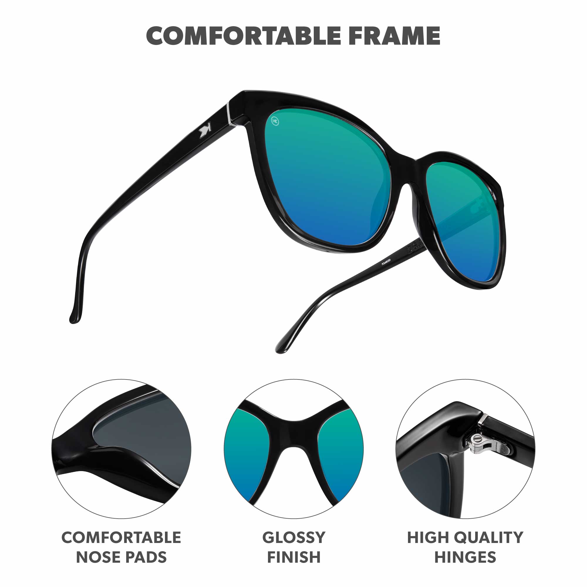 Ibiza Deja Views Sunglasses, Frame Features