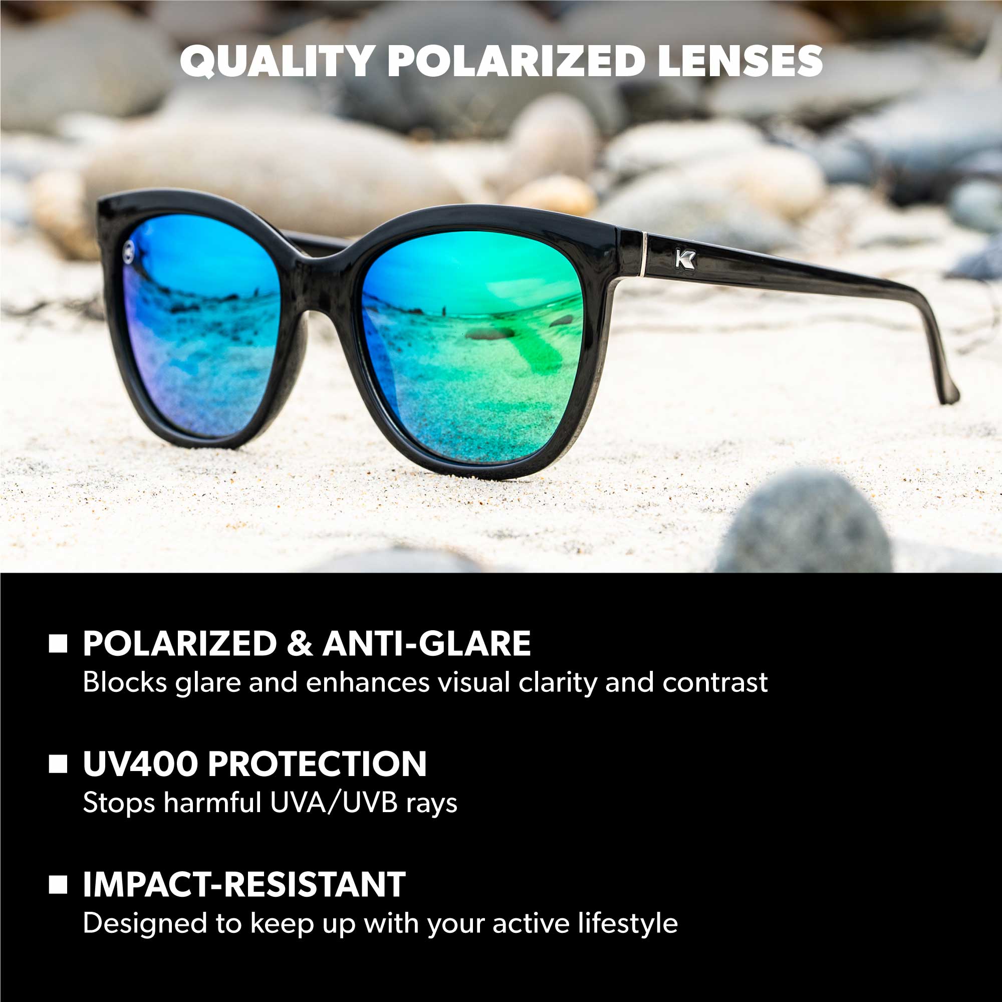 Ibiza Deja Views Sunglasses, Lens Features