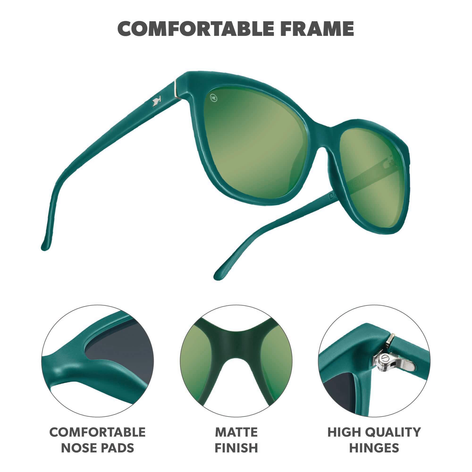 Poison Ivy Deja Views Sunglasses, Frame Features