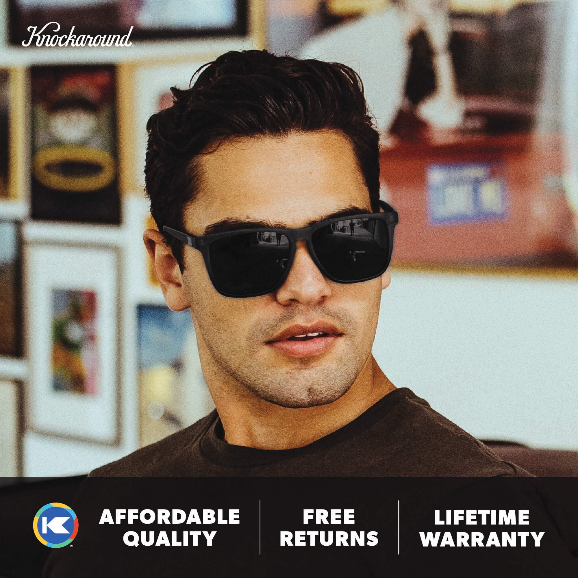 Black on Black Fast Lanes Sunglasses