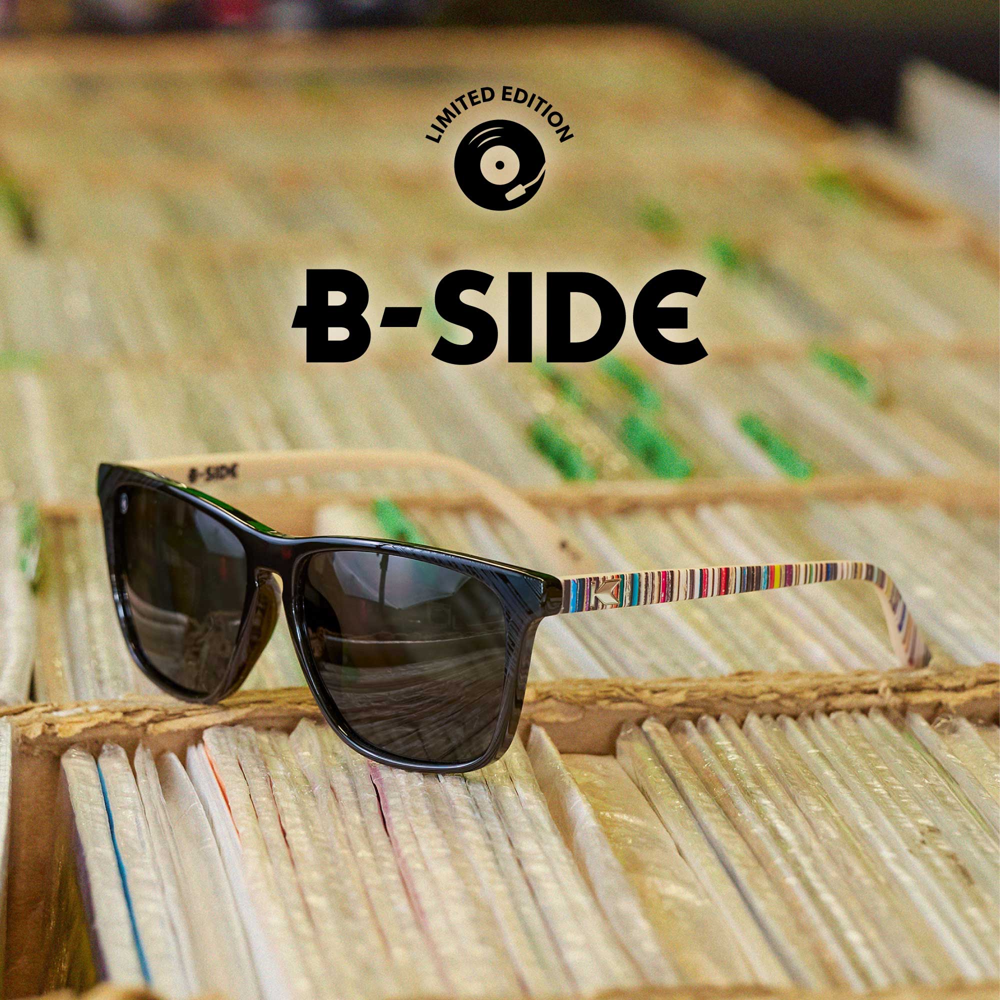 B-Side Fast Lanes Polarized Vinyl Sunglasses | Knockaround