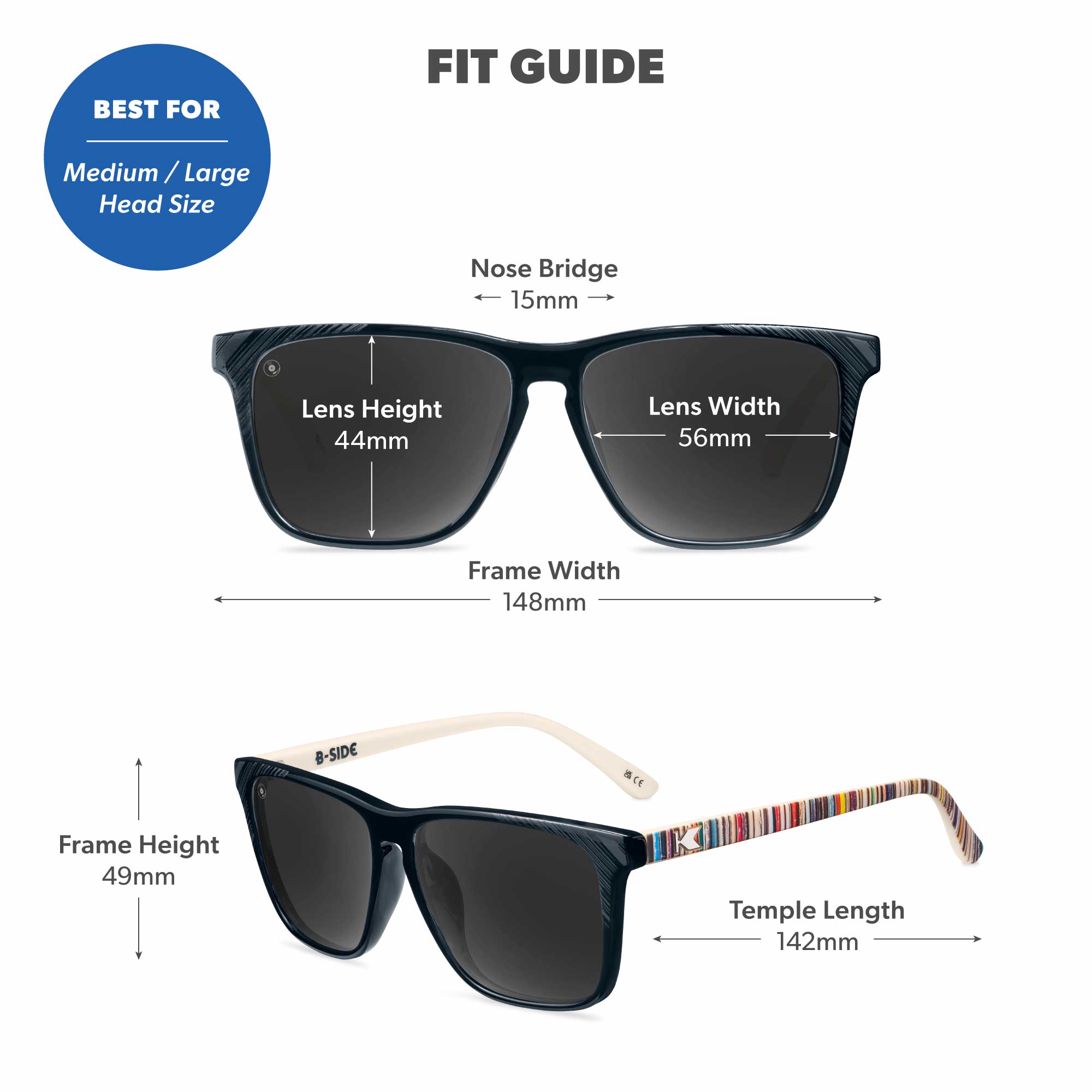 B-Side Fast Lanes Polarized Vinyl Sunglasses | Knockaround