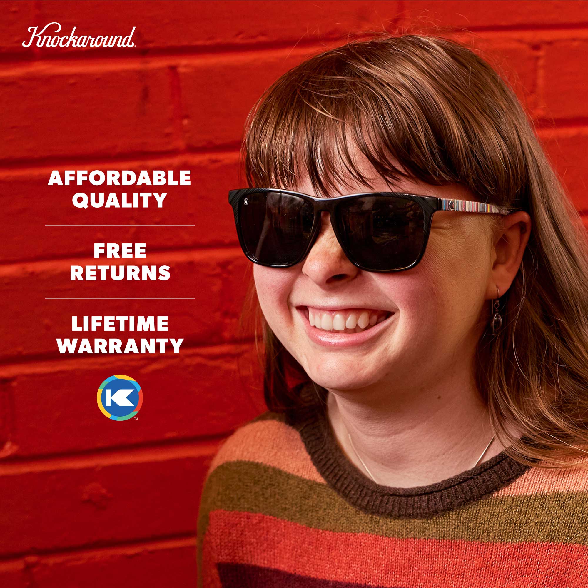 B-Side Fast Lanes Polarized Vinyl Sunglasses | Knockaround