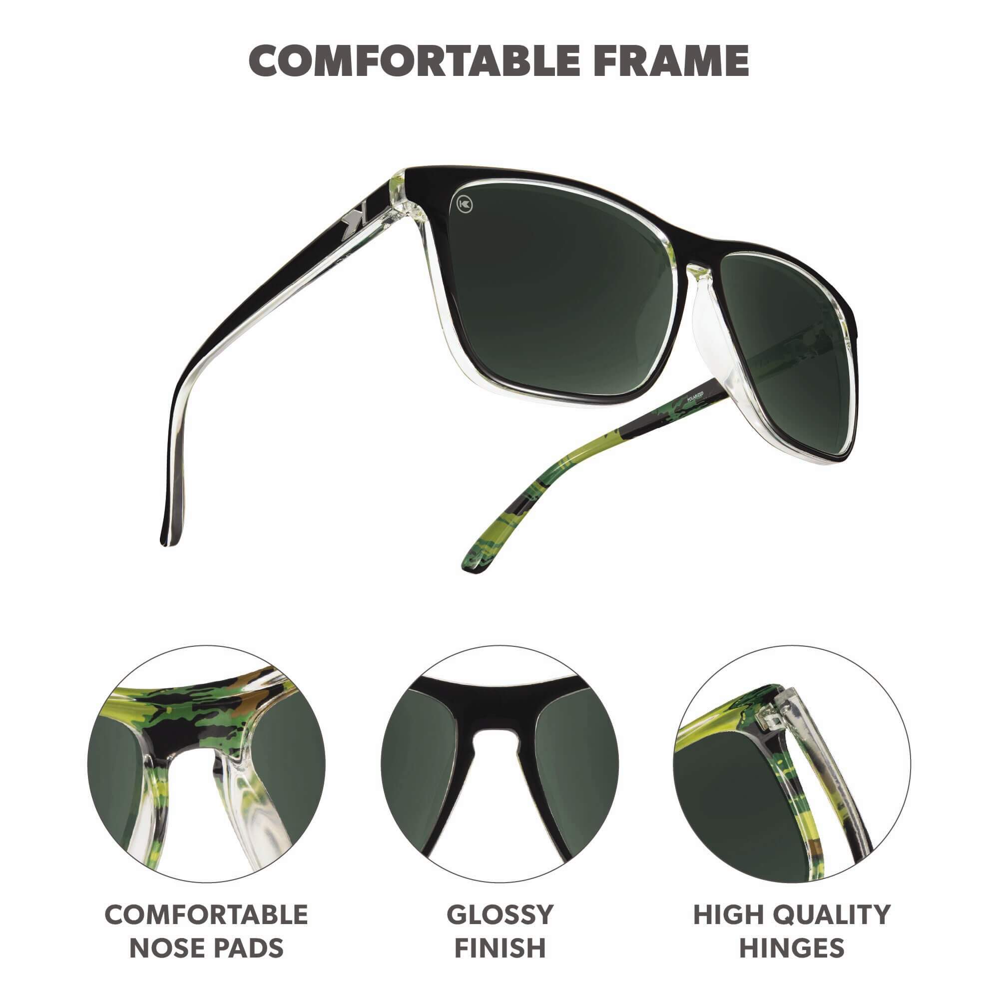 Covert Ops Fast Lanes Sunglasses, Frame Features