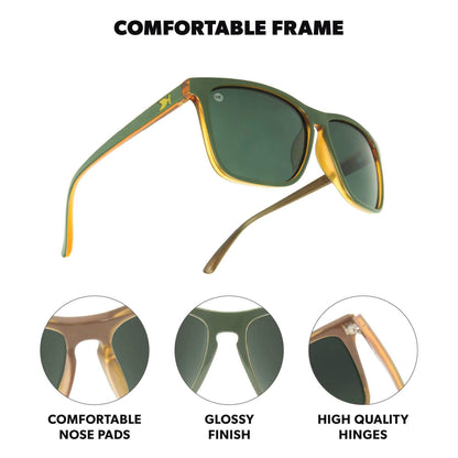 Coyote Calls Fast Lanes Sunglasses, Frame Features