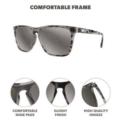 Granite Tortoise Shell / Silver Smoke Fast Lanes Sunglasses, Frame Features
