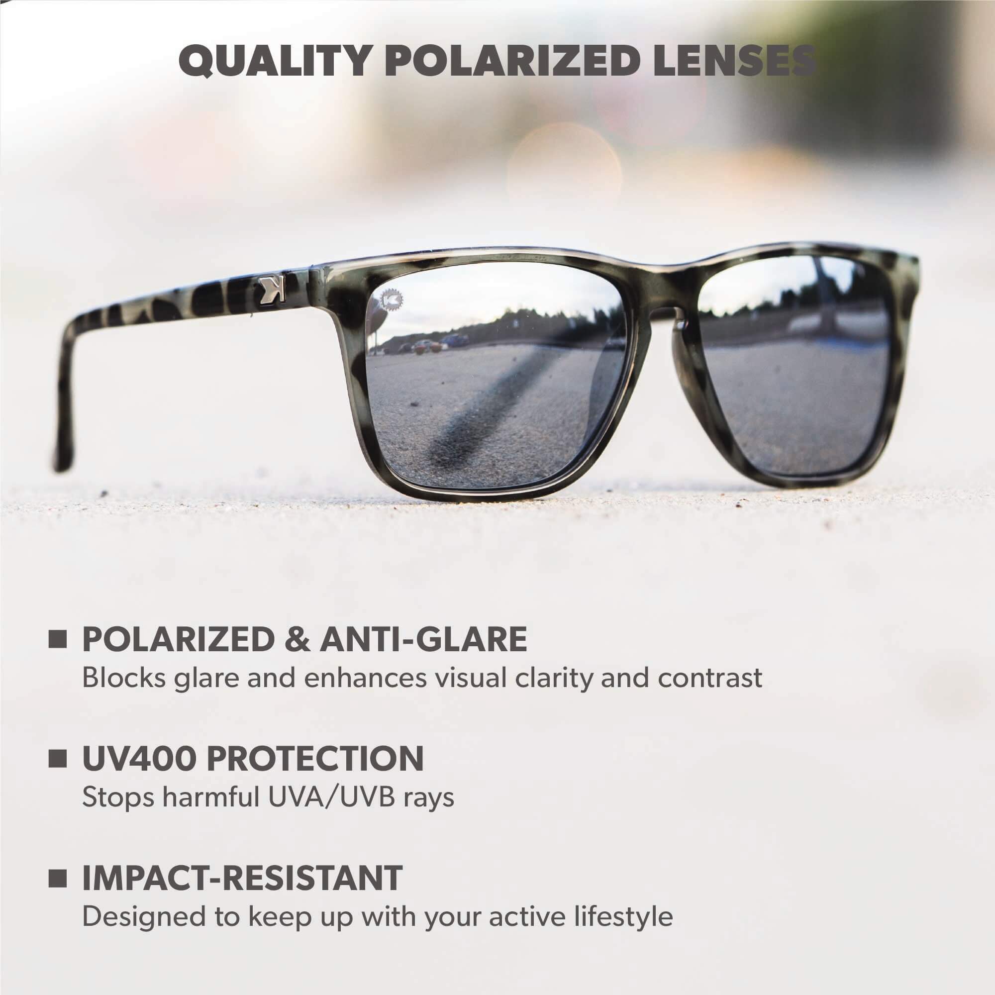 Granite Tortoise Shell / Silver Smoke Fast Lanes Sunglasses, Lens Features