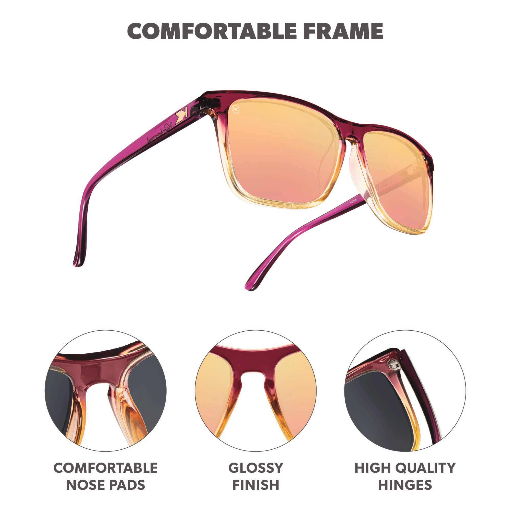 Hot Take Fast Lanes Sunglasses, Frame Features