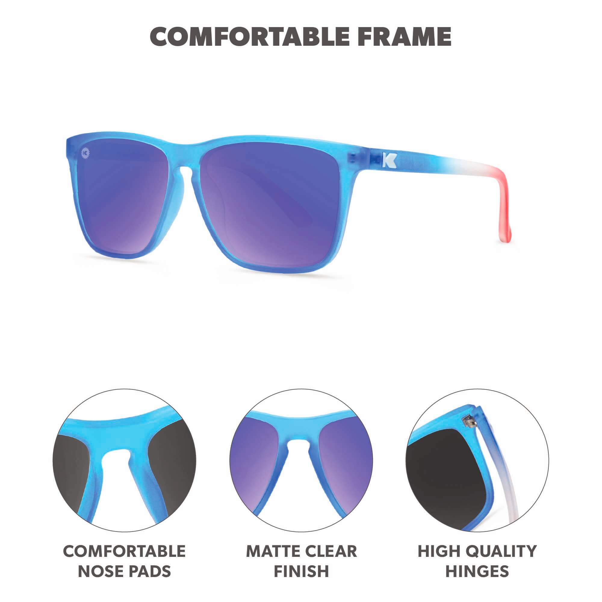 Rocket Pop Fast Lanes Sunglasses, Frame Features