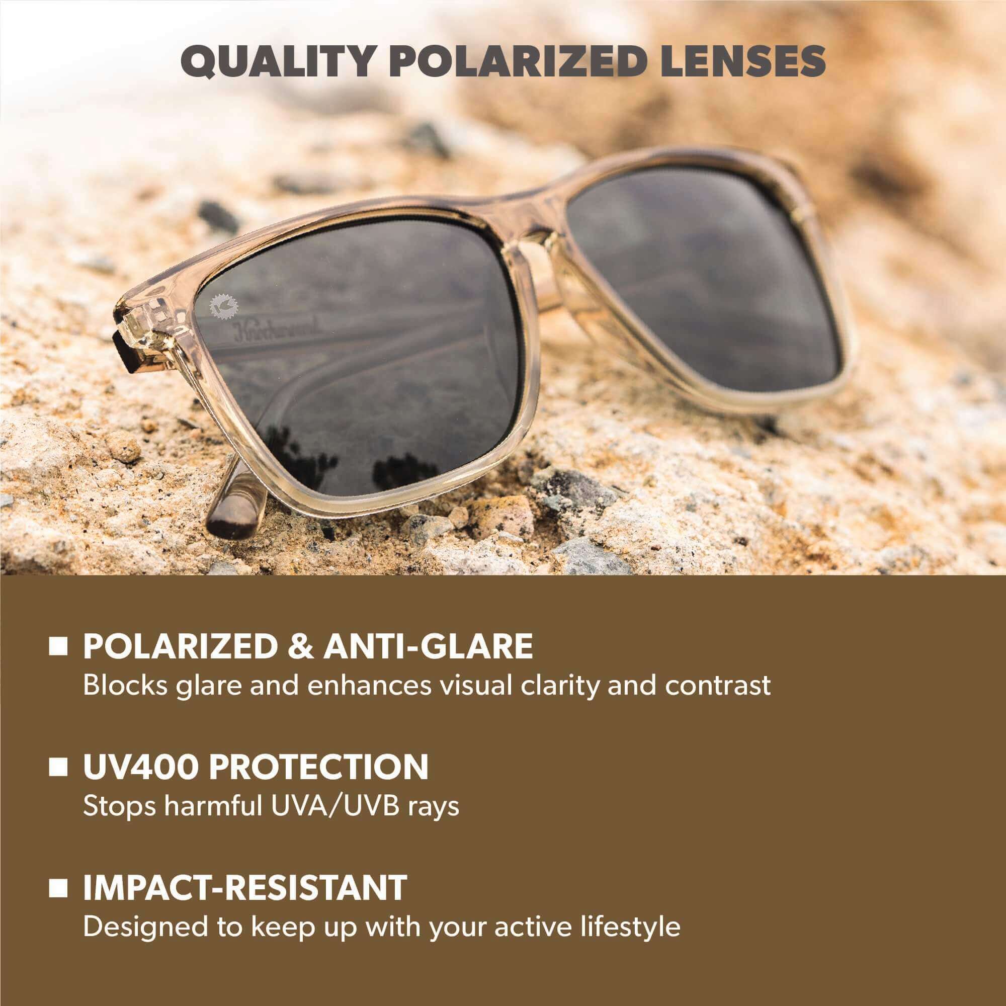 Sandbar Fast Lanes Sunglasses, Lens Features