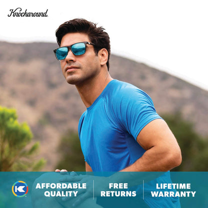 Clear Grey / Aqua Fast Lanes Sport Sunglasses