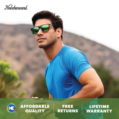 Clear Grey / Green Moonshine Fast Lanes Sport Sunglasses