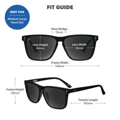 Dead Golfer Black / Smoke Fast Lanes Sport Sunglasses, Fit Guide